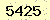 請輸入此驗證碼 : 5425