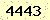 請輸入此驗證碼 : 4443