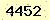 請輸入此驗證碼 : 4452