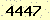 請輸入此驗證碼 : 4447
