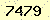 請輸入此驗證碼 : 7479