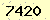 請輸入此驗證碼 : 7420