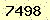 請輸入此驗證碼 : 7498