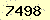 請輸入此驗證碼 : 7498