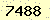 請輸入此驗證碼 : 7488