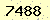 請輸入此驗證碼 : 7488