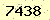請輸入此驗證碼 : 7438
