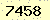 請輸入此驗證碼 : 7458