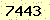 請輸入此驗證碼 : 7443