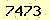 請輸入此驗證碼 : 7473
