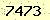 請輸入此驗證碼 : 7473