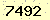 請輸入此驗證碼 : 7492