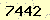 請輸入此驗證碼 : 7442
