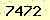 請輸入此驗證碼 : 7472