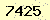 請輸入此驗證碼 : 7425