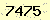 請輸入此驗證碼 : 7475