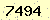 請輸入此驗證碼 : 7494