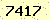請輸入此驗證碼 : 7417