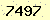 請輸入此驗證碼 : 7497