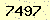 請輸入此驗證碼 : 7497