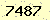 請輸入此驗證碼 : 7487
