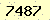 請輸入此驗證碼 : 7487
