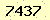 請輸入此驗證碼 : 7437