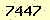 請輸入此驗證碼 : 7447