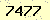 請輸入此驗證碼 : 7477