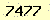 請輸入此驗證碼 : 7477