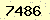 請輸入此驗證碼 : 7486