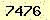 請輸入此驗證碼 : 7476
