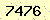 請輸入此驗證碼 : 7476