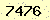 請輸入此驗證碼 : 7476
