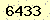 請輸入此驗證碼 : 6433