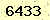 請輸入此驗證碼 : 6433