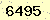 請輸入此驗證碼 : 6495