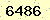請輸入此驗證碼 : 6486