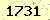 請輸入此驗證碼 : 1731