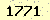 請輸入此驗證碼 : 1771