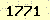 請輸入此驗證碼 : 1771