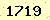 請輸入此驗證碼 : 1719