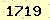 請輸入此驗證碼 : 1719