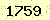 請輸入此驗證碼 : 1759