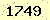 請輸入此驗證碼 : 1749