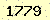 請輸入此驗證碼 : 1779