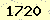 請輸入此驗證碼 : 1720