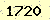 請輸入此驗證碼 : 1720