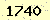 請輸入此驗證碼 : 1740