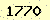 請輸入此驗證碼 : 1770